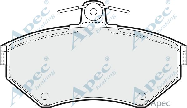 APEC BRAKING Bremžu uzliku kompl., Disku bremzes PAD973